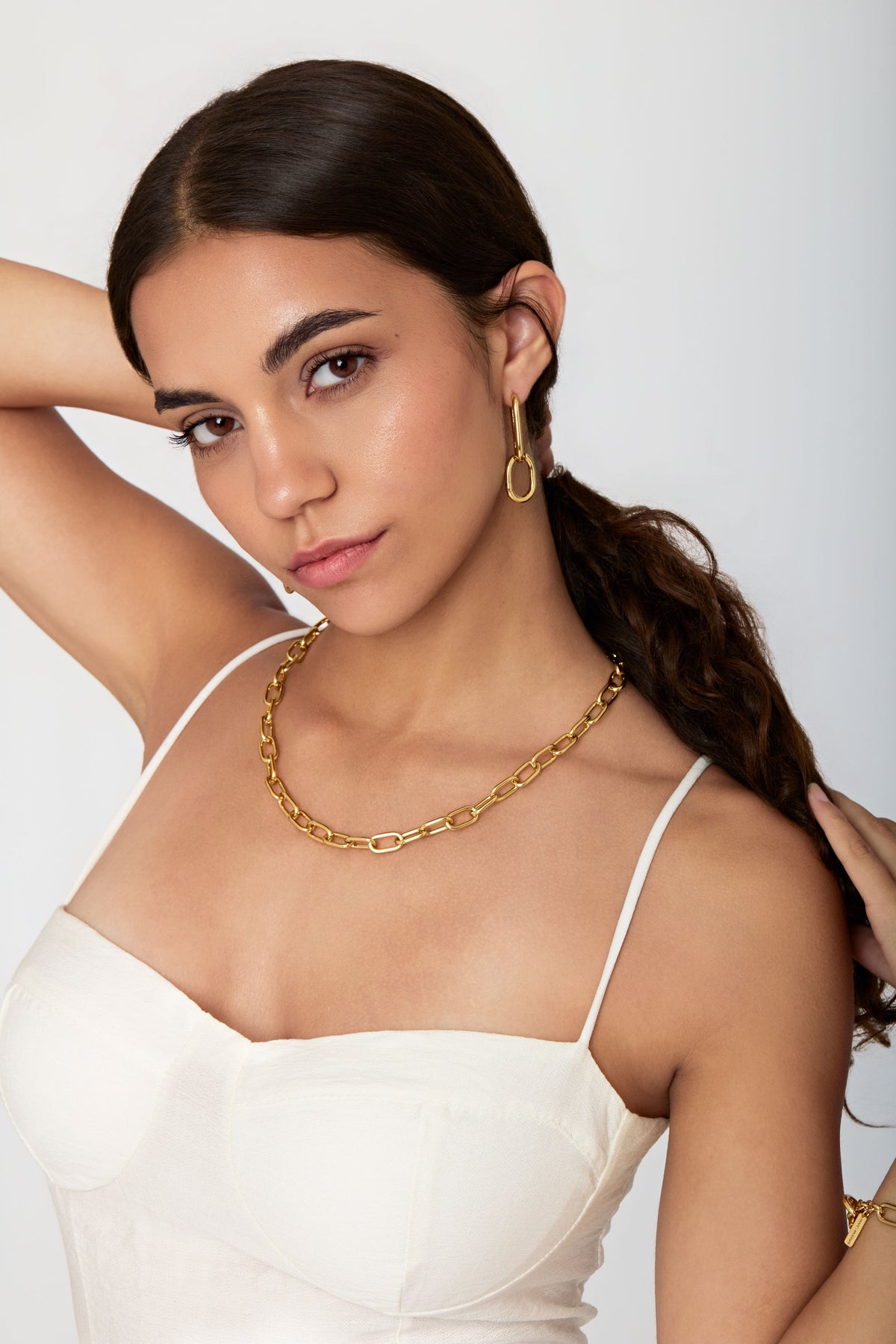 ORECCHINI CHAIN SLIM LARGE